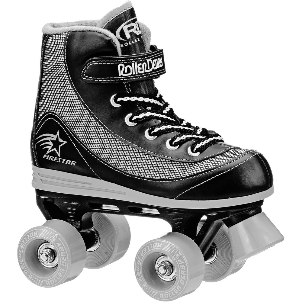 Roller Derby Boys' Firestar Roller Skates - Black, Youth Size 3